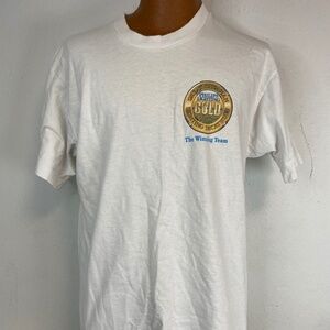 Vintage Fruit Of The Loom Best Philips Lighting Gold double side USA  T Shirt XL